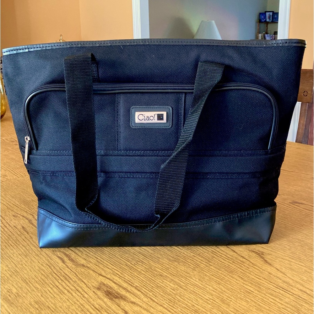 Ciao Women’s Work/Travel Bag, Black on Black. 2 hand straps. NWOT. Never Used.